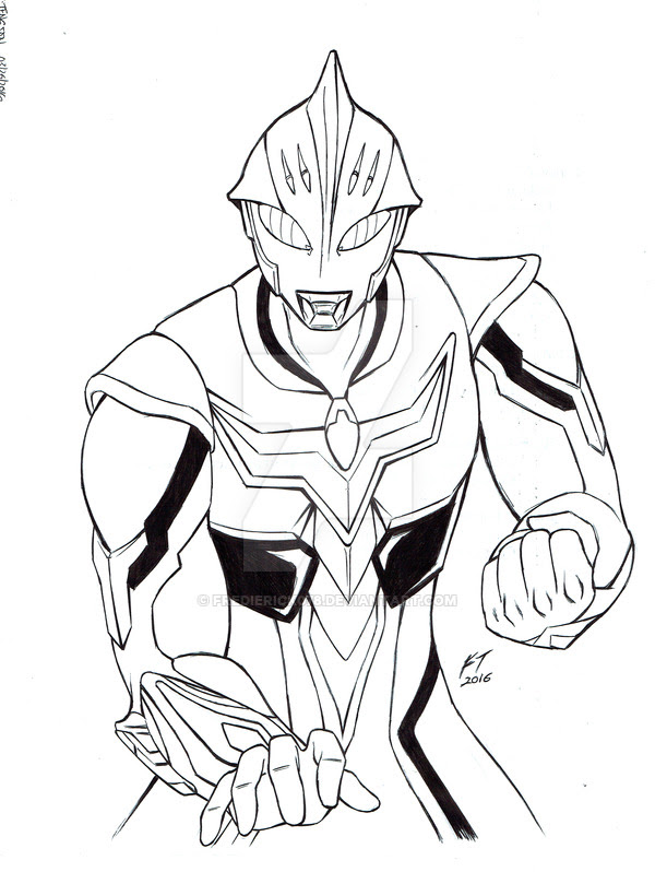 Mewarnai Gambar: Gambar Mewarnai Ultraman Zero