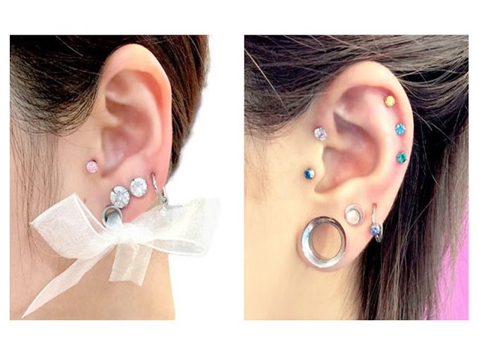 ヘリックス 軟骨 ピアス 位置 可愛い の最高のコレクション 最高の壁紙hd