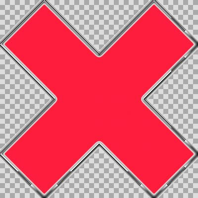 驚くばかりバツ印 イラスト 透過 すべてかわいい動物