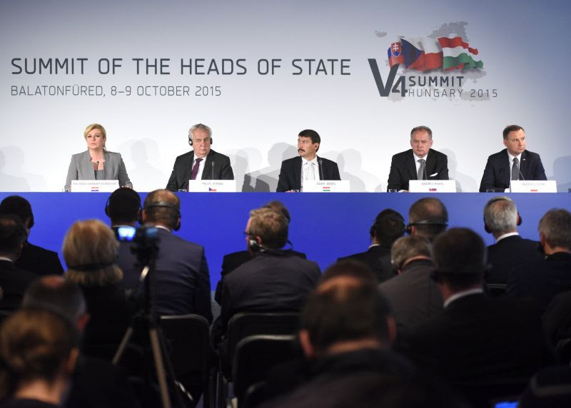 Croatian President at Visegrad V4 2015