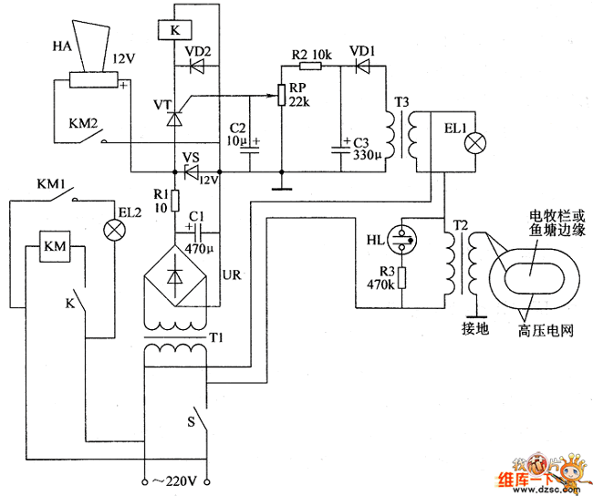 Please precede this project only after obtaining proper permission from your local government. The Control Circuit Of Electric Fence Part 1 Automotive Circuit Circuit Diagram Seekic Com