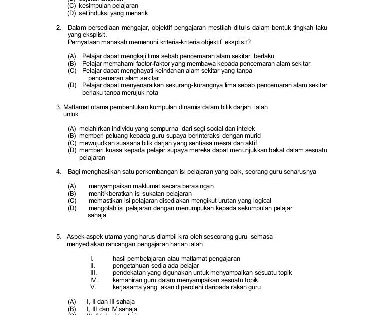 Contoh Soalan Objektif Komunikasi - Kuora k