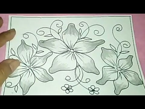 Motif Batik Bunga Sederhana Dan Mudah - Contoh Motif Batik