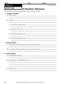 Anazlyzing Weateher Patterns Worksheet Answers - Lesson 7 ...