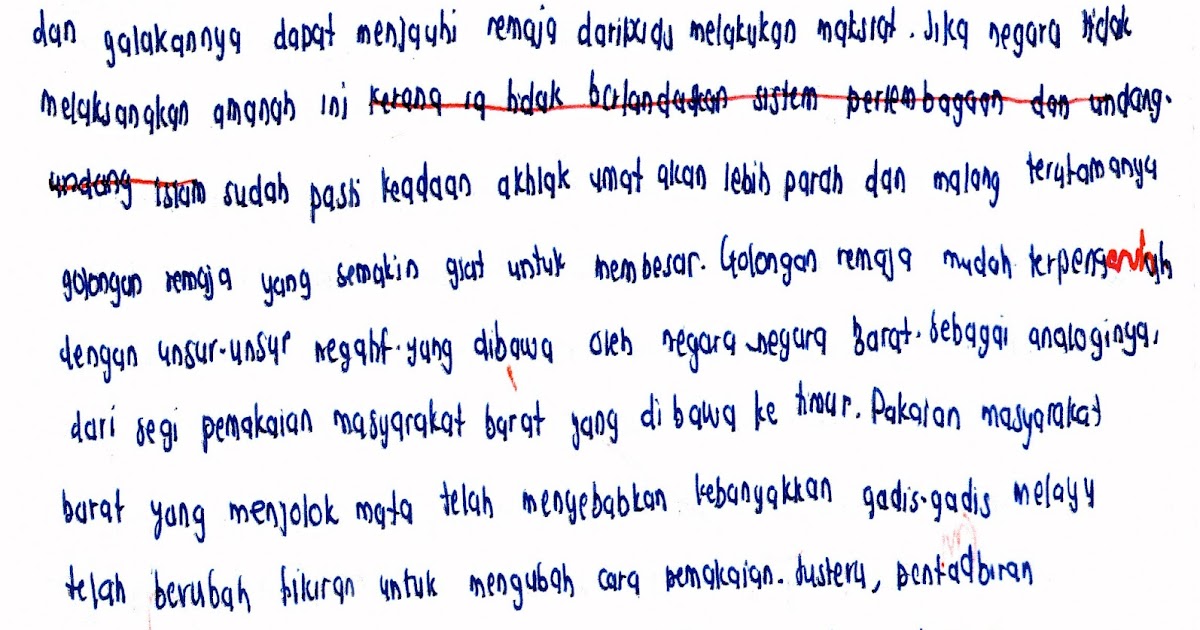 Contoh Karangan Laporan Gejala Sosial - Contoh Now