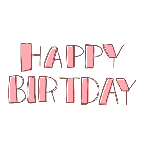 最も人気のある かわいい Happy Birthday 文字 画像 サンセゴメ