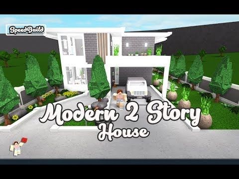 Bloxburg Modern Family House 40k - trying my failed building hacks on bloxburg roblox youtube
