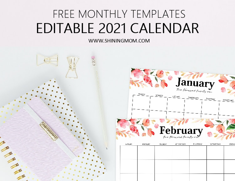 Download 2021 calendar printable with holidays, hd desktop wallpapers, yearly and monthly templates, 12 months, 6 months, half year, pdf, ms word cute august 2021 calendar design ideas: Free Fully Editable 2021 Calendar Template In Word