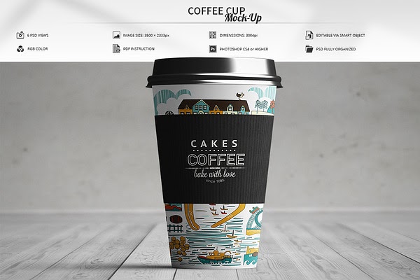 Download Coffee Cup Mock-Up PSD Mockup