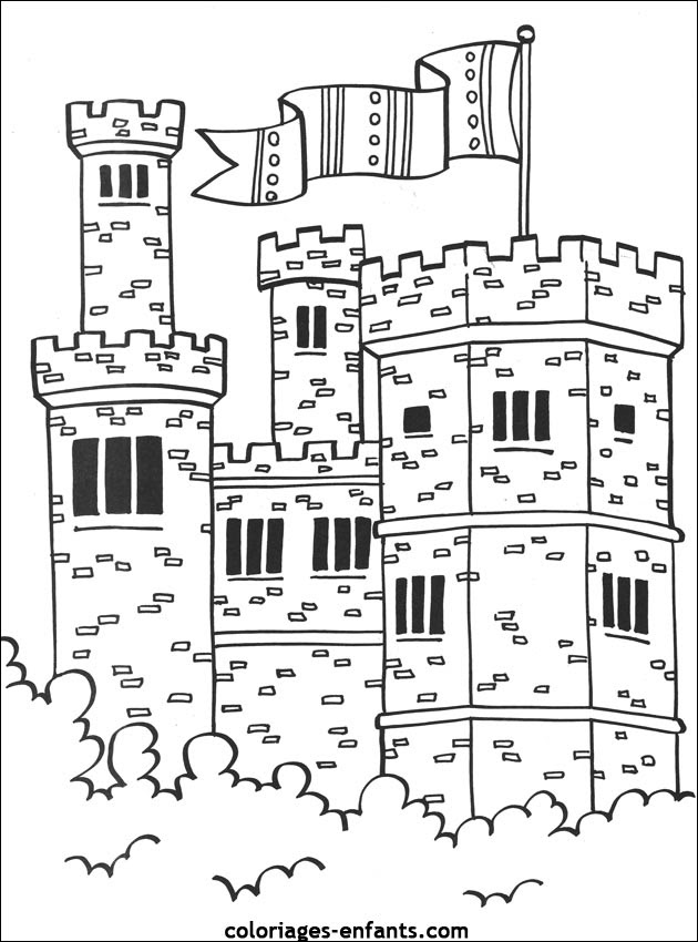 Coloriage Magique Addition Coloriage Un Chateau