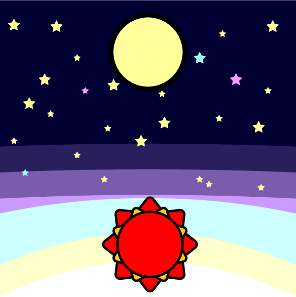 これまでで最高の星 月 太陽 イラスト 無料イラスト集