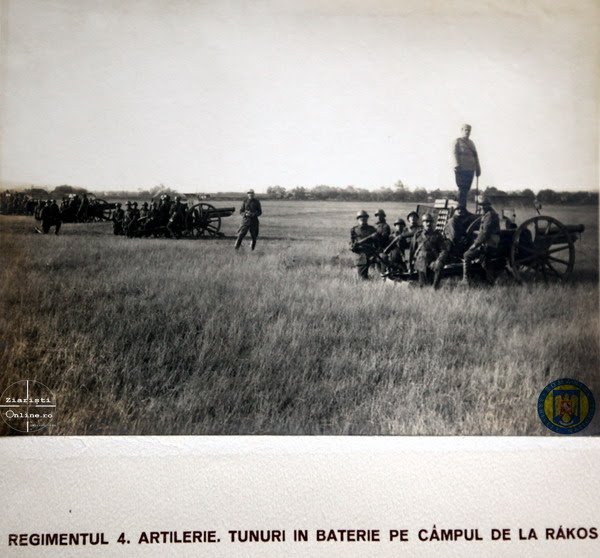 5 Reg 4 Artilerie Tunuri la Rakos - Armata Romana la Budapesta 1919 - Foto Roncea Ro - Ziaristi Online - Arhivele Nationale