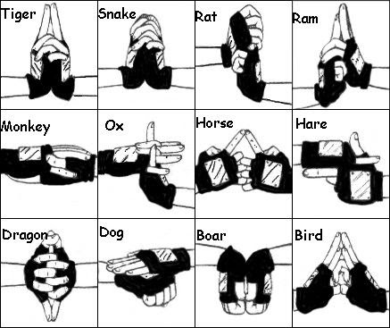 Naruto Hand Signs Summoning Jutsu