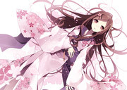 綺麗な和風 桜 女の子 イラスト スーパーイラストコレクション