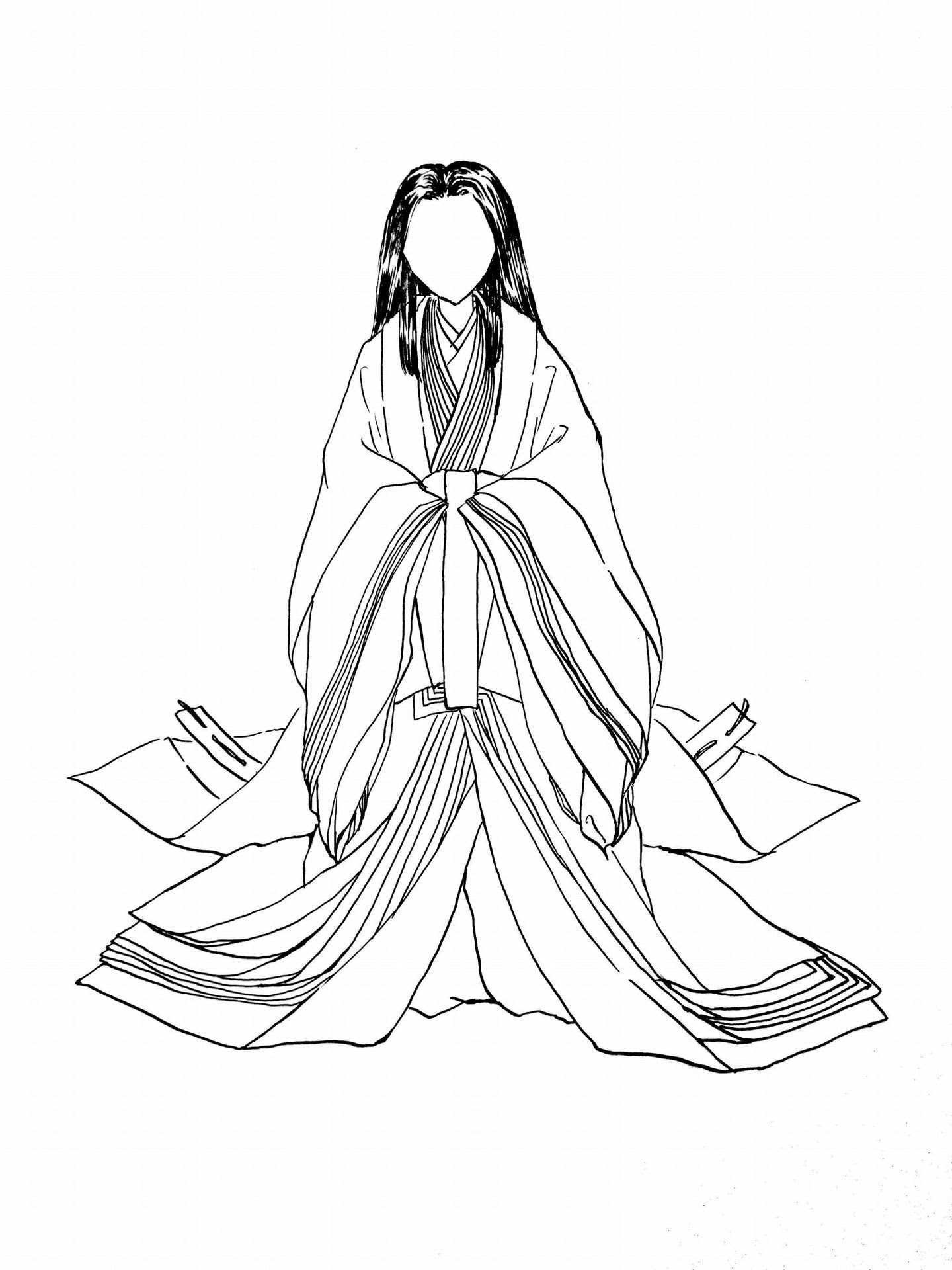 コレクション 十二単 平安 時代 イラスト