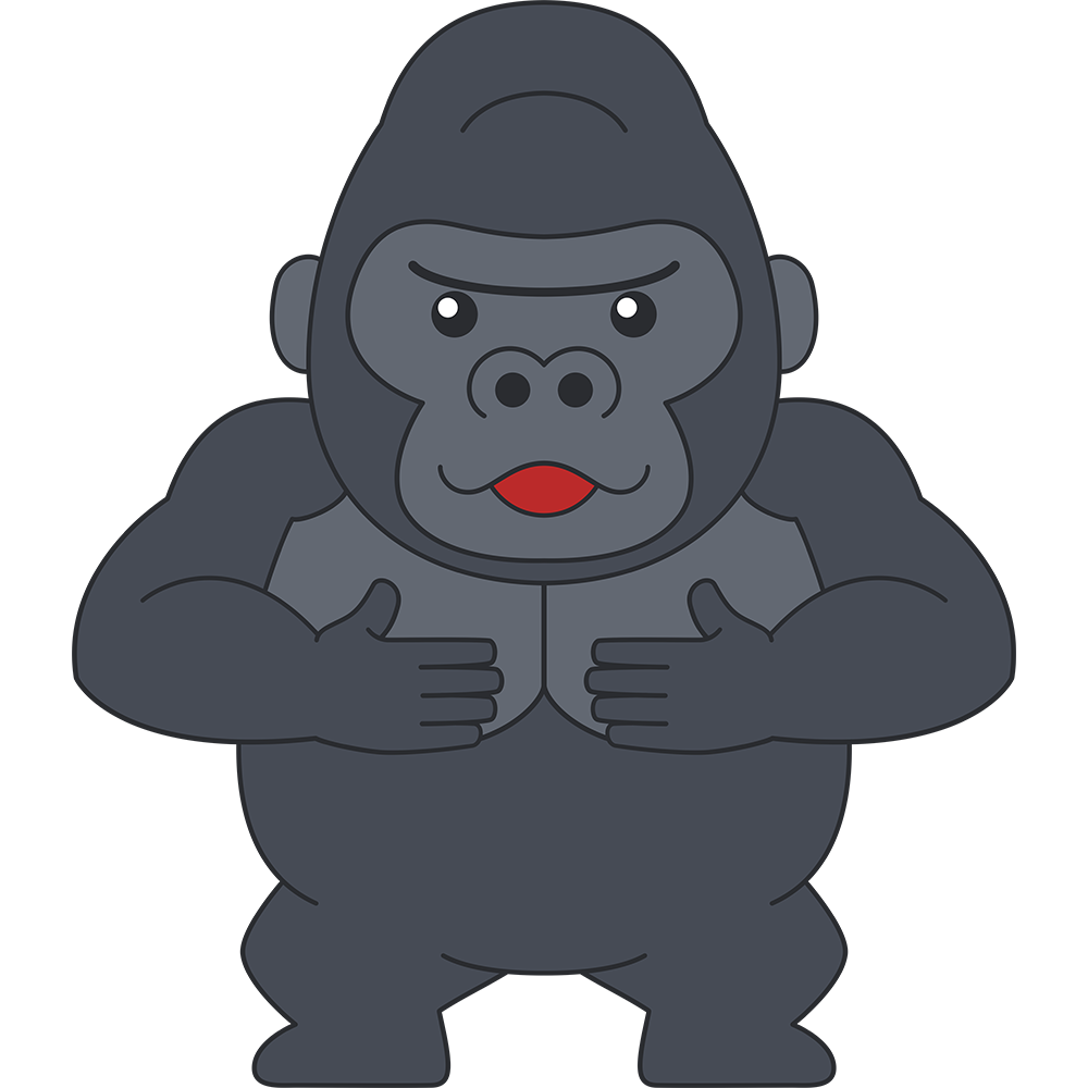 あなたのためのイラスト 最高のかわいい ゴリラ イラスト 簡単