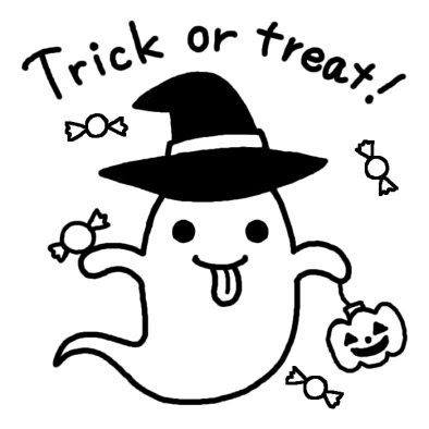 50 ハロウィン イラスト 白黒 最高の動物画像