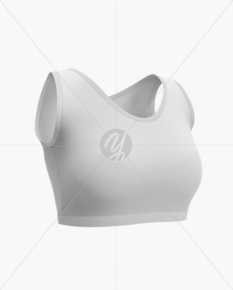 Download Download Women's Fitness Top Mockup - Half Side View PSD