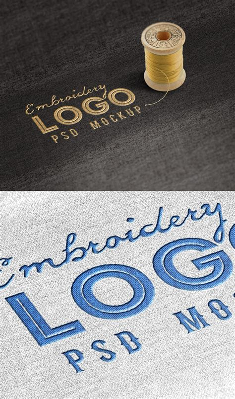 Download Fabric Embroidered Logo Mockup Free Free Download Mockup