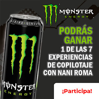 Monster Energy, Podrás ganar 1 de las 7 experiencias de copilotaje con Nani Roma ¡Participa!