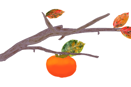 すべての動物の画像 最高の柿 イラスト かき