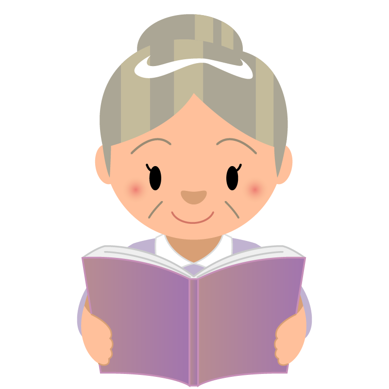 ロイヤリティフリーイラスト 無料 読書 アニメ画像