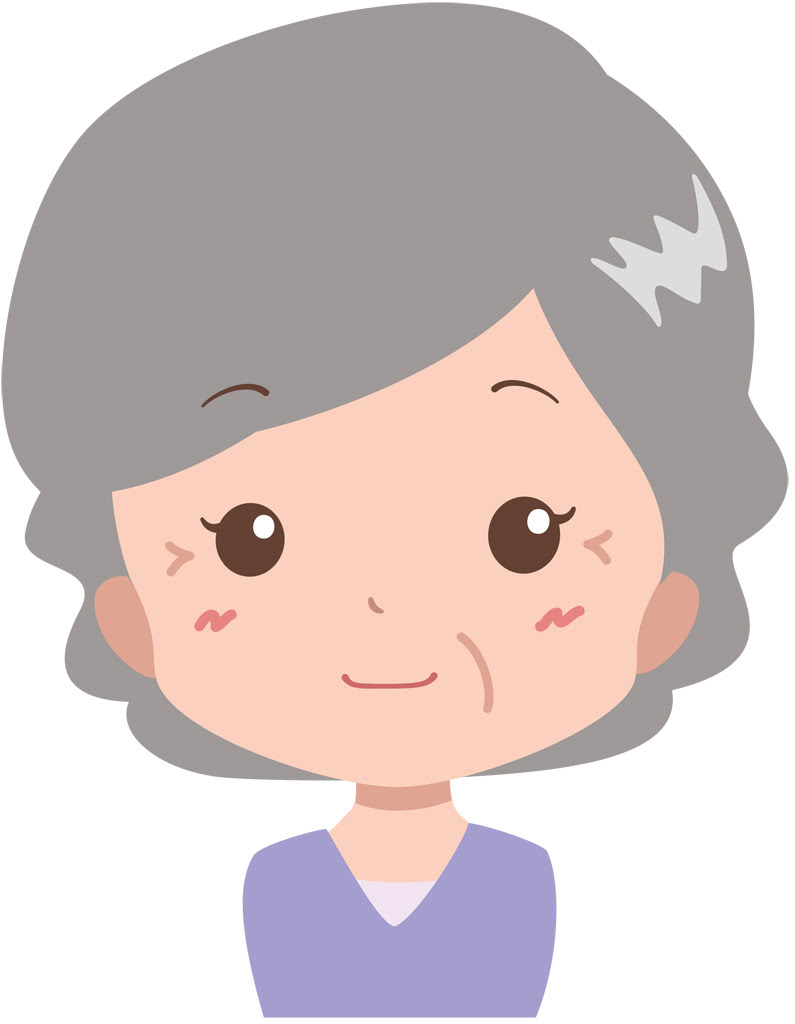 かわいい動物画像 エレガントおばあちゃん イラスト 可愛い