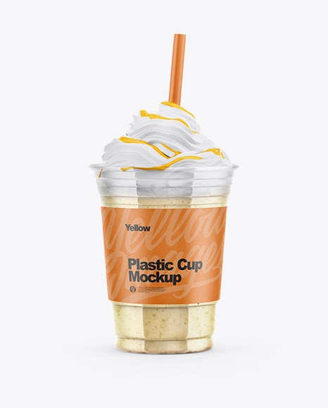 Download Download Juice Cup Mockup Free Download Yellowimages - Banana Smoothie Cup Mockup In Cup Bowl ...
