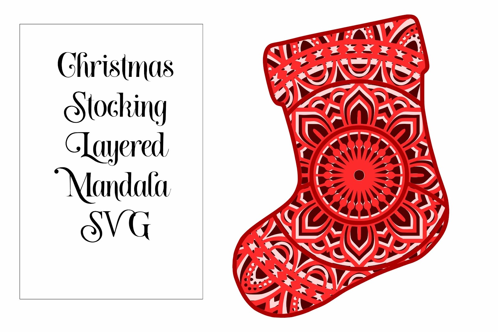 Download Layered 3D Mandala Christmas Tree Svg - Free Layered SVG Files