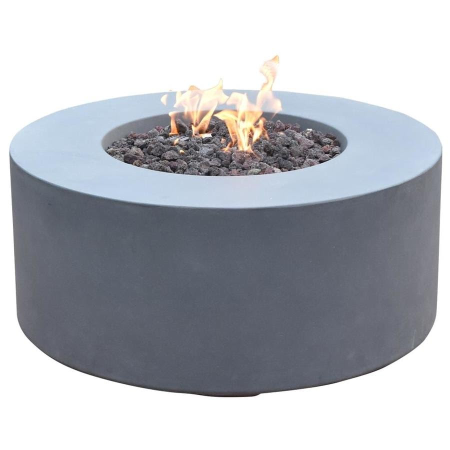 28 by 56 by 15 inches, rectangular shaped thus giving a chance for you to share with family and. Elementi Venice 34 In W 50000 Btu Grey Concrete Concrete Natural Gas Fire Pit In The Gas Fire Pits Department At Lowes Com