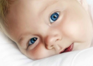 Bebe Yeux Bleu Tres Clair