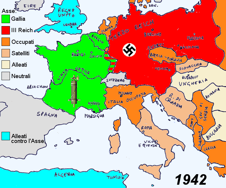 I gaue nazisti furono istituiti nel 1926 come distretti amministrati dal partito nazista. Ucronia Francia E Italia Scambiate Di Posto