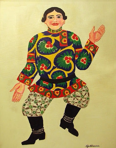 +Картина для балета Золотой петушок (muzhchina_v_russkom_kostume). 1914-1919 (399x509, 252Kb)