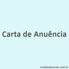 Contratos de arrendamento: Carta de anuencia