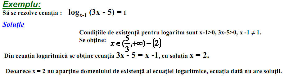 Ecuatii Logaritmice