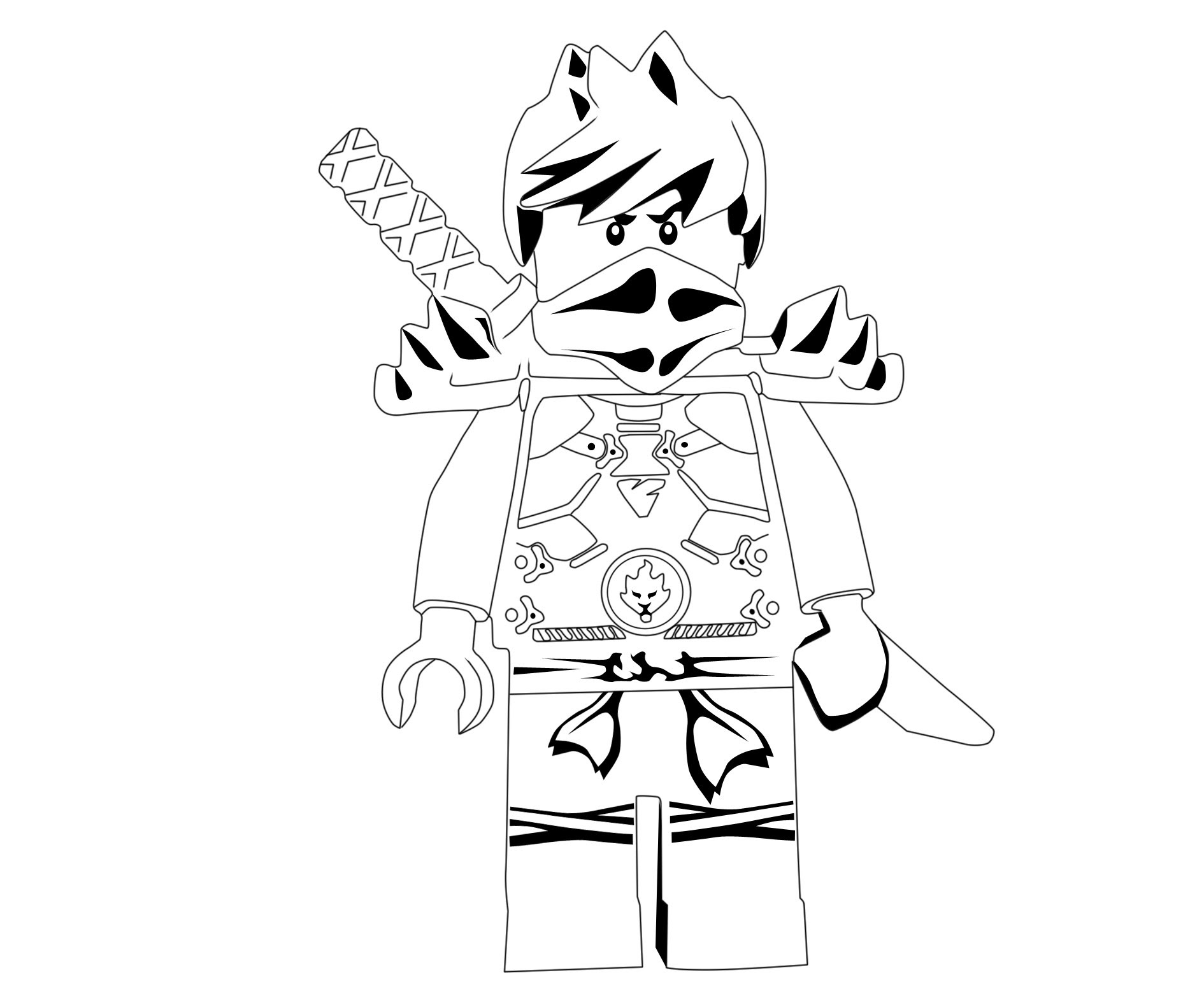 Mewar11 Ninjago Kleurplaten A4