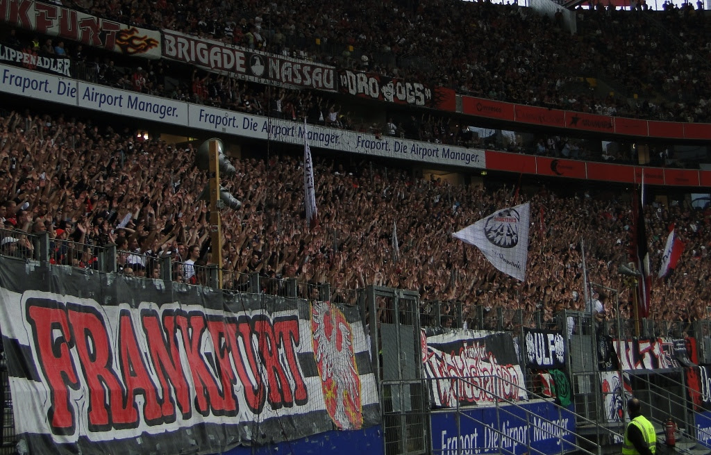 49x hansa fans berlin 9.5x9.5cm. Eintracht Frankfurt Hansa Rostock 16 09 2011