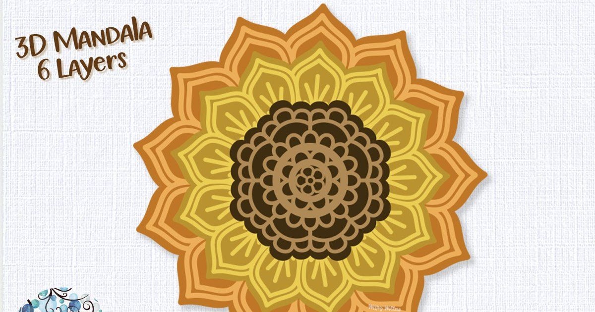 Download 3D Cross 3D Mandala Svg Free - Layered SVG Cut File