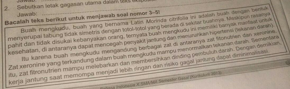 Tuliskan Tiga Cara  Untuk  Menentukan  Gagasan Pokok Suatu 