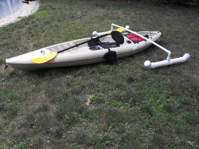 Homemade canoe outriggers ~ J. Bome