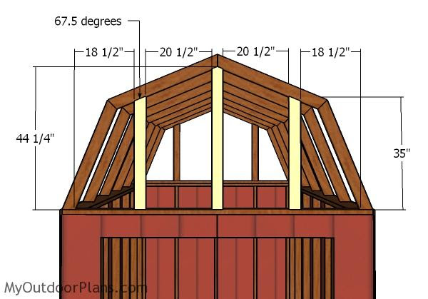 8 x 12 gambrel shed plans free