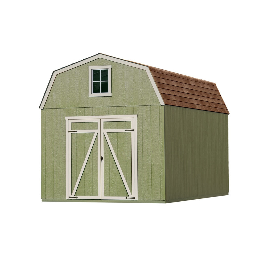Al shingles and features a double 36 leonard made. Heartland 10 Ft X 16 Ft Estate Gambrel Engineered Storage Shed In The Wood Storage Sheds Department At Lowes Com