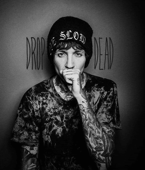 What does drop dead expression mean? Gif Beanie Bmth Clothing Oli Sykes Oli Oliver Oliver Scott Sykes Drop Dread Toxic Princessx