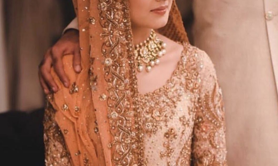 Colour Combination Nikkah Dresses For Bride 2021 Desain  