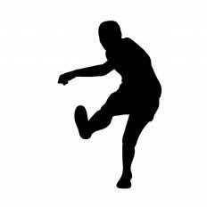 かわいいディズニー画像 ぜいたくシルエット サッカー シュート サッカー イラスト