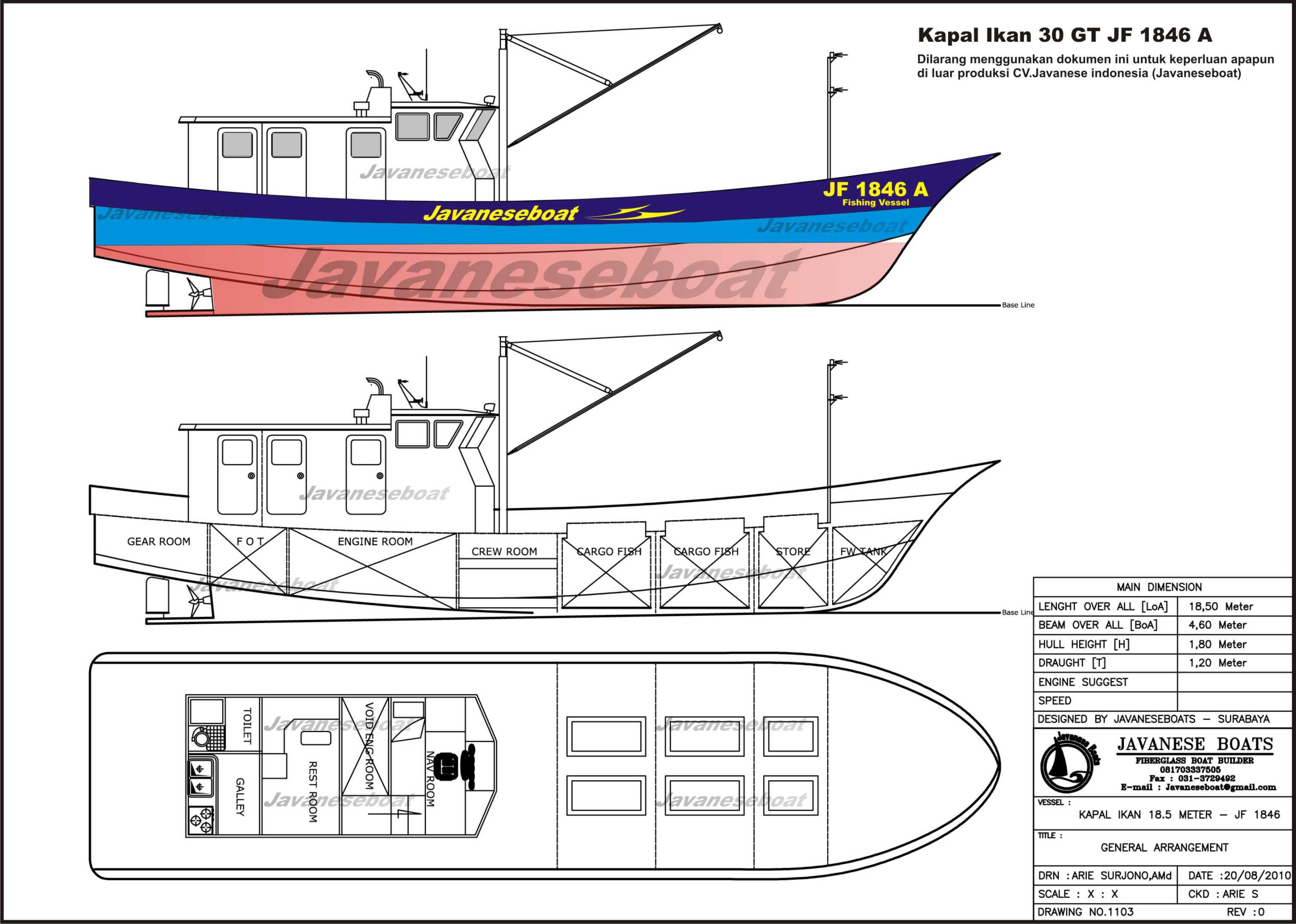  30 Sketsa Gambar Teknik Perahu Gudangsket