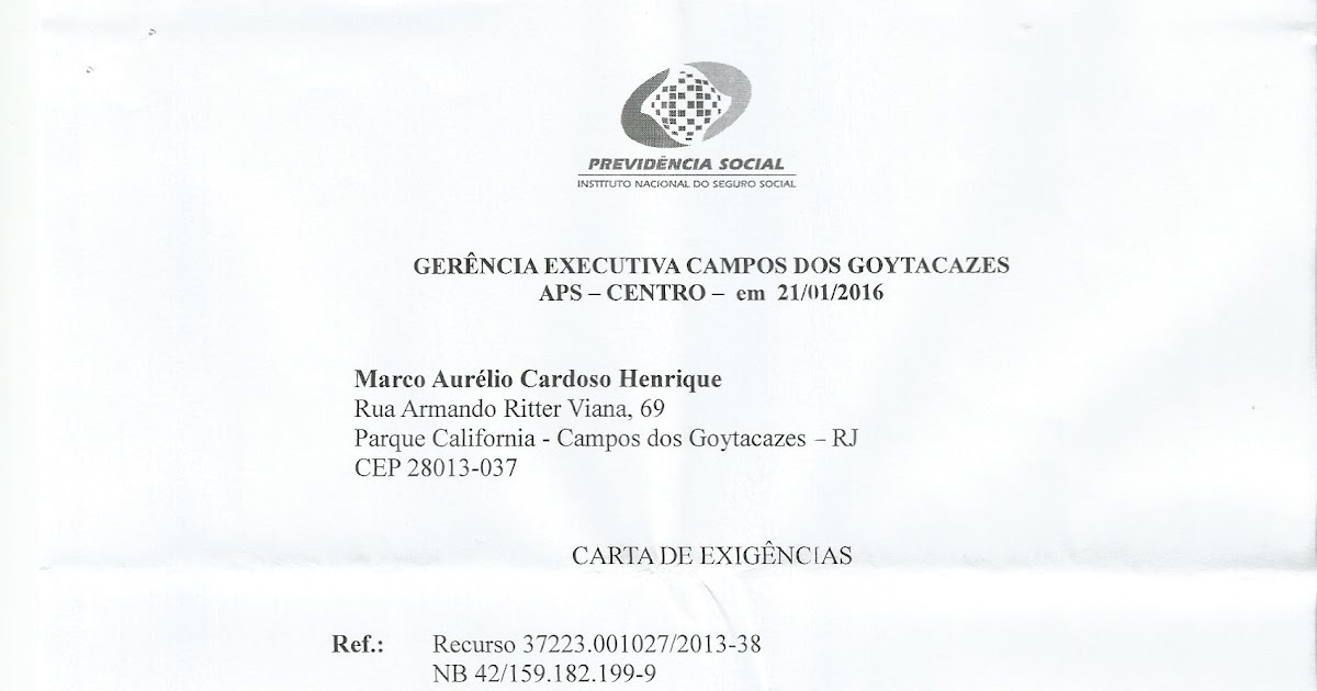 Carta De Aposentadoria Do Inss  Top Quotes o