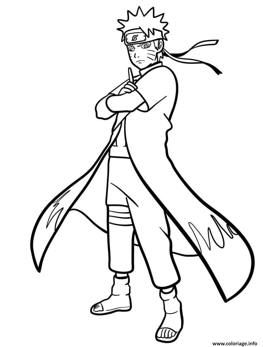 Coloriage naruto gratuit à imprimer. Coloriage Naruto Uzumaki Jecolorie Com