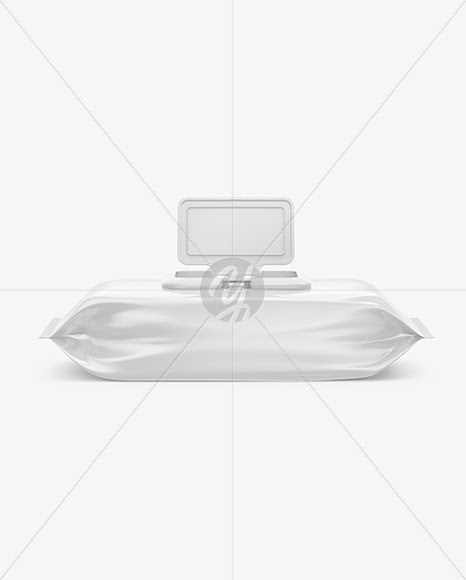Download Download Glossy Wet Wipes Pack Plastic Cap Mockup Top View ...