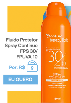 Fluído Protetor Spray Contínuo FPS 30/ FPUVA 10. Eu Quero